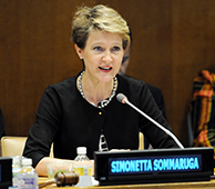 Simonetta Sommaruga, President of the Swiss Confederation, said accountability is an essential element of deepening democracy. 