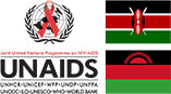 UNAIDS - Kenya Flag - Malawi Flag