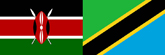 Kenya - Tanzania flags